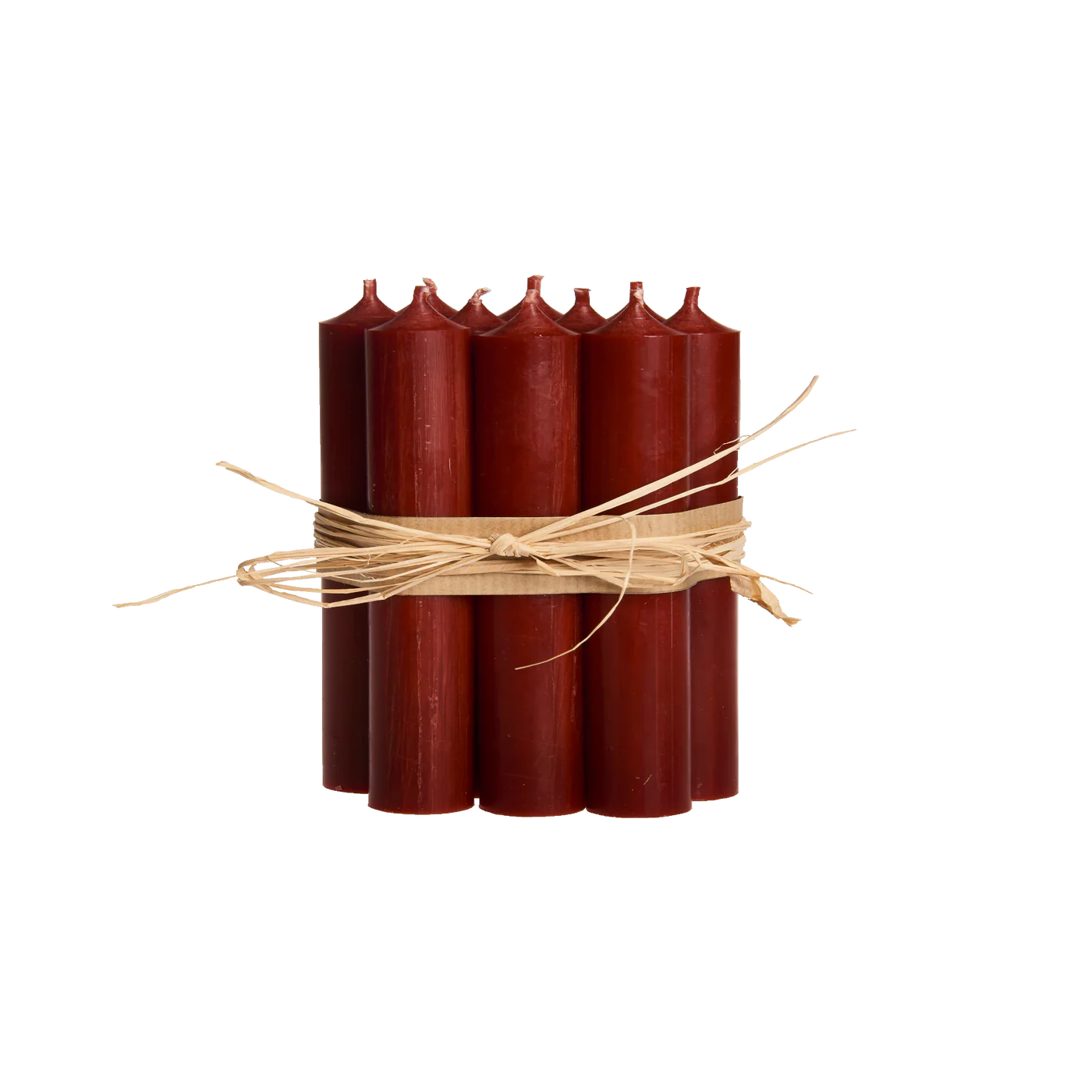Dark Red, Short 4" Dinner Candles