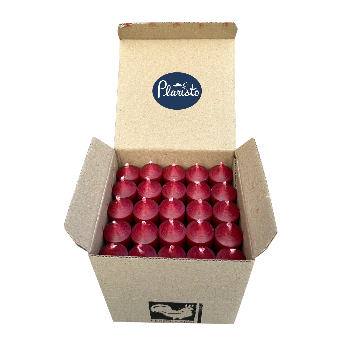 Dark Red, Short 4" Dinner Candles