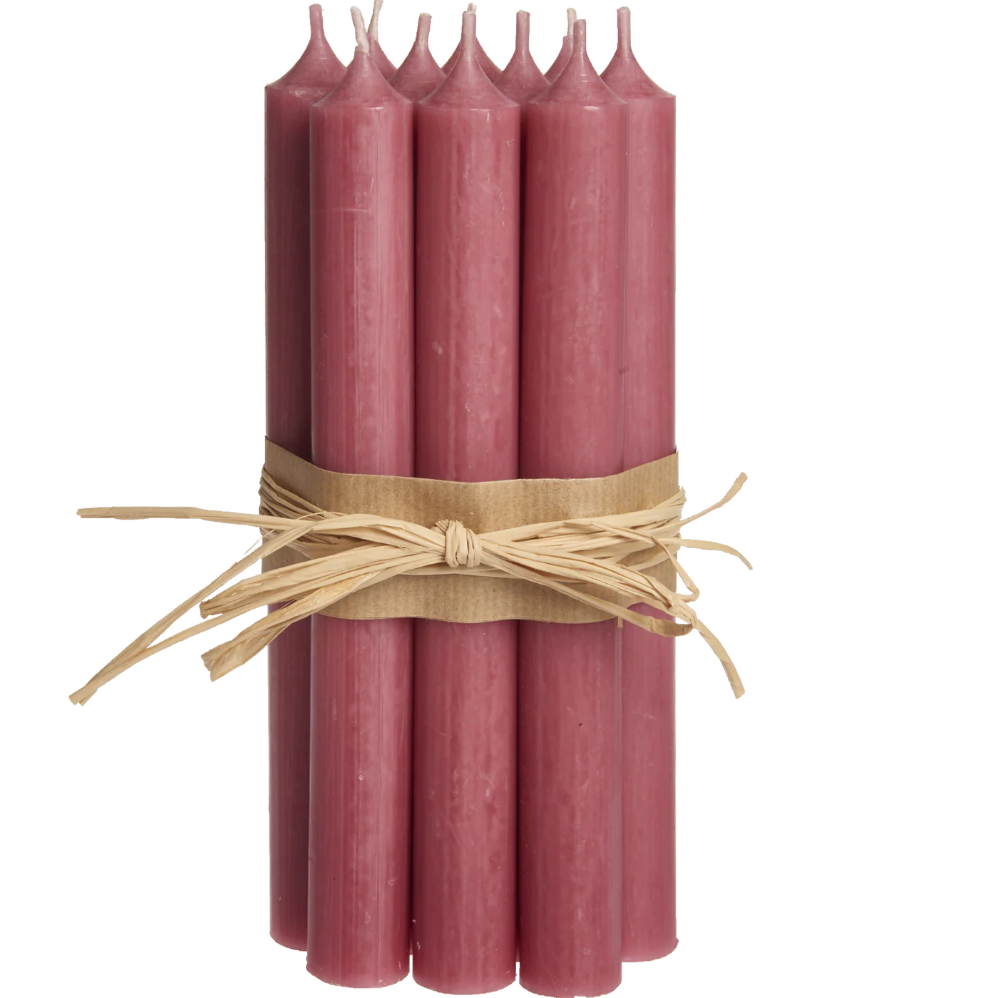 Old Rose Tall Dinner Candle 10"Tall )