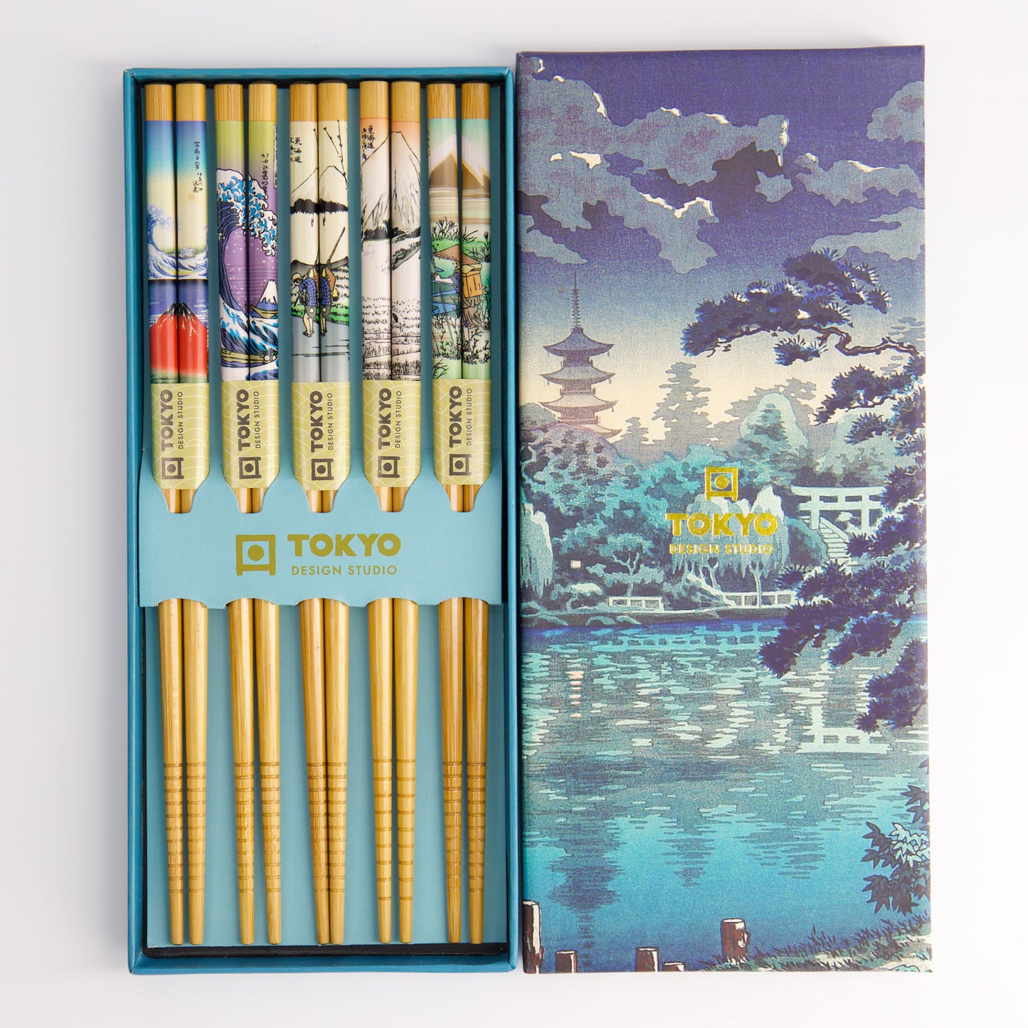 ChopSticks Gift Boxed Temple 5 Pairs