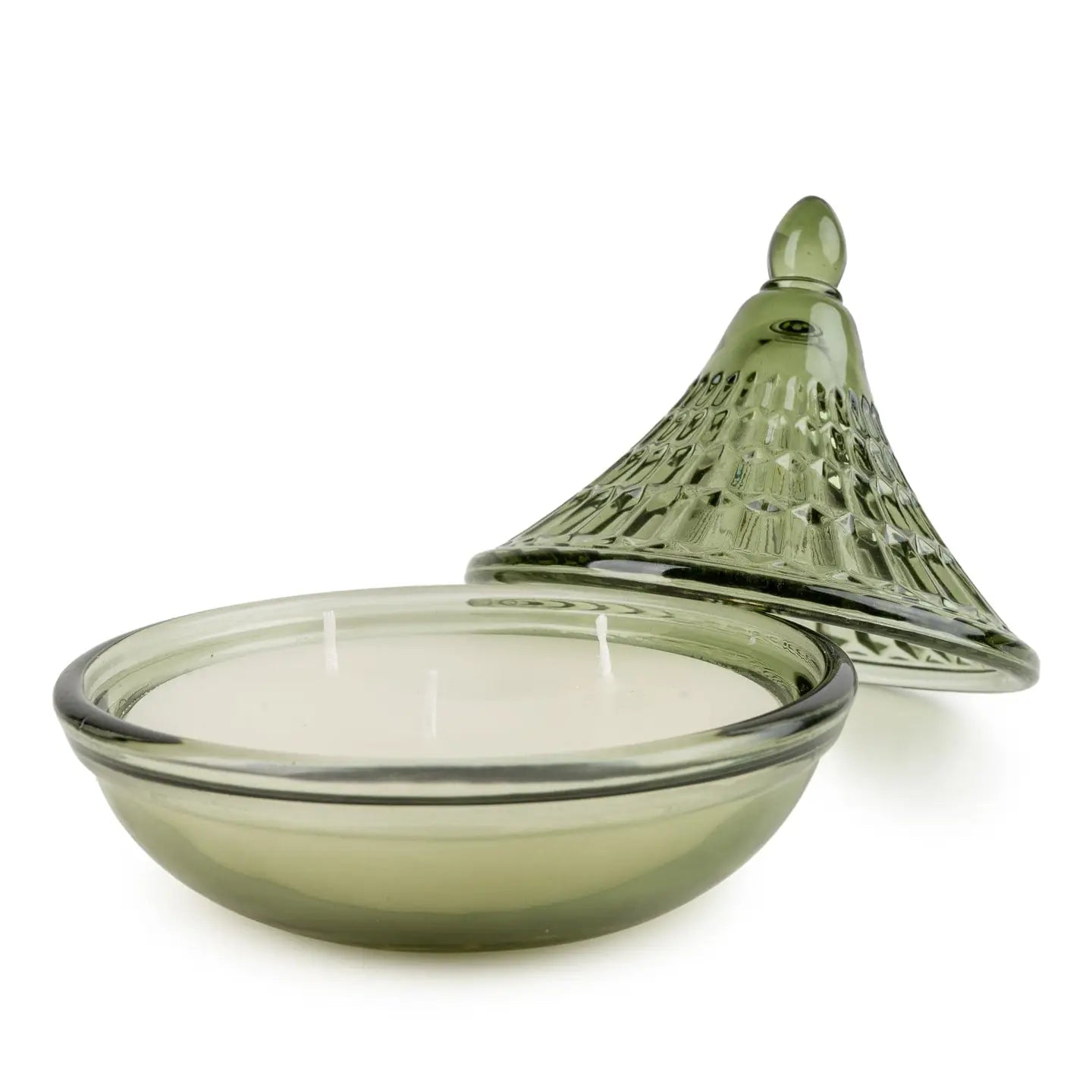 Embossed Tagine Glass Candle- Bukhara- Silk Road Collection