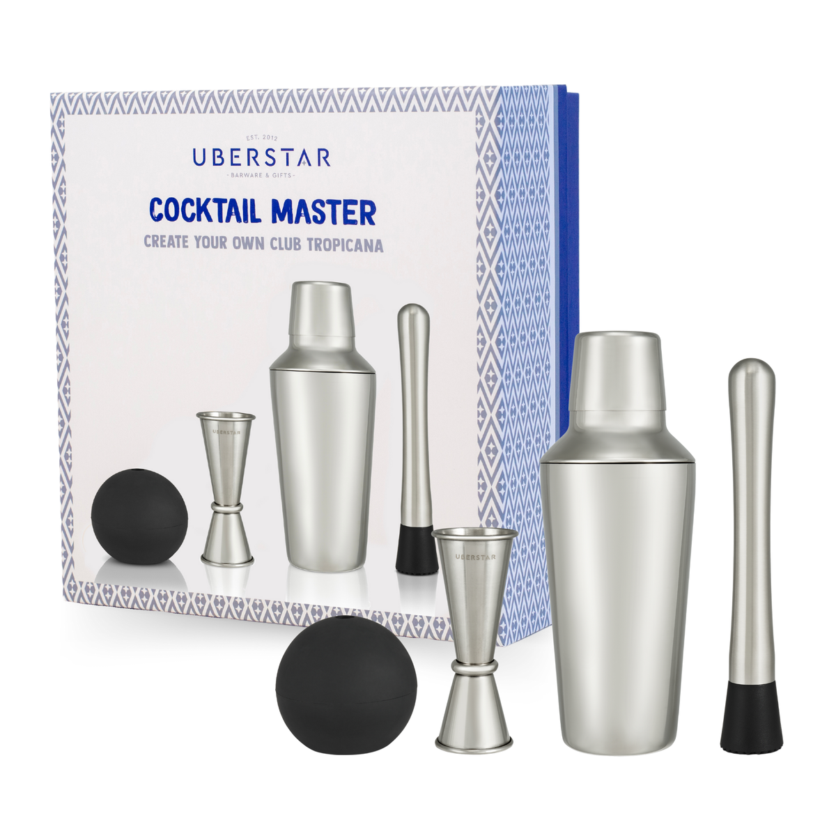 Cocktail Making Gift Set - Silver