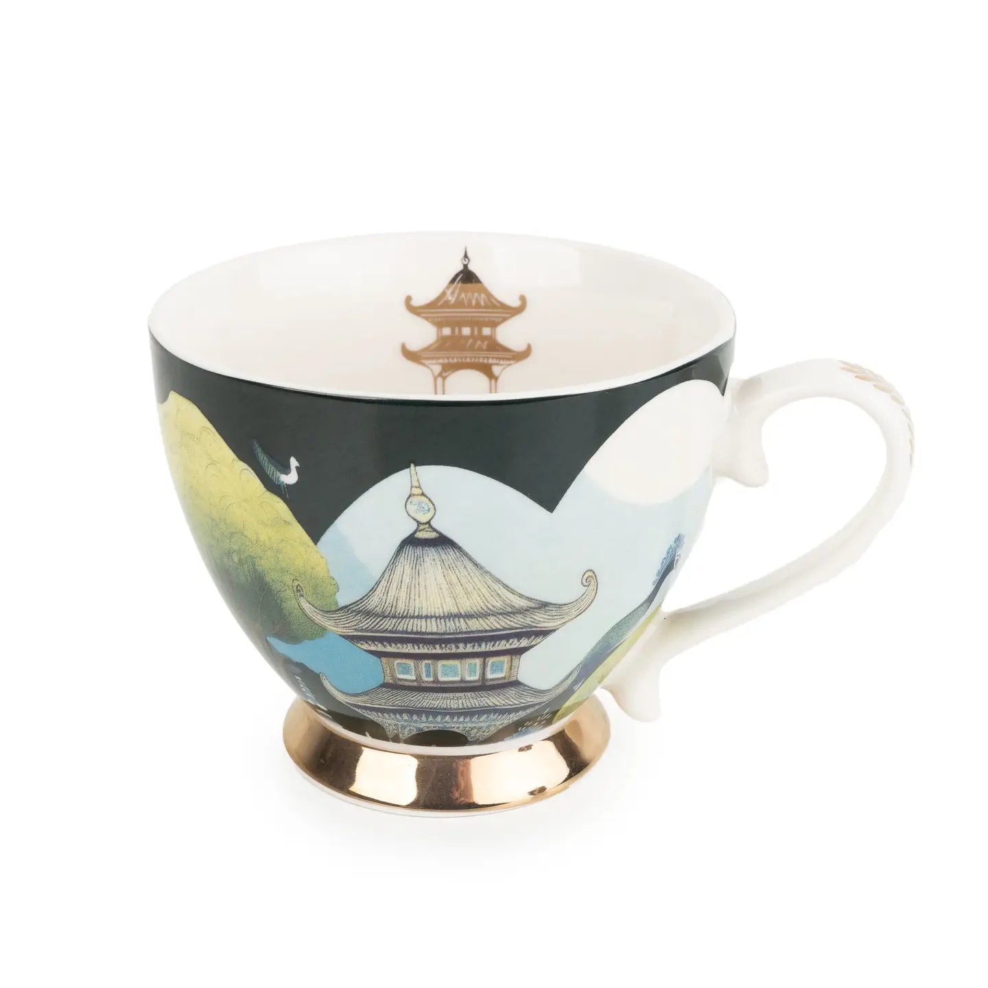 Gold Footed Mug -Bukhara - Silk Road Collection
