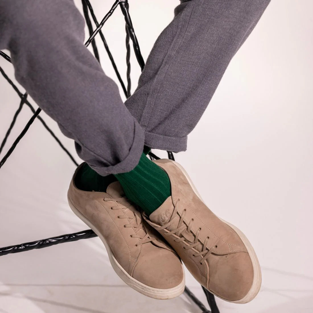Racing Green Solid Colour Swole Panda Bamboo Socks 7-11 UK
