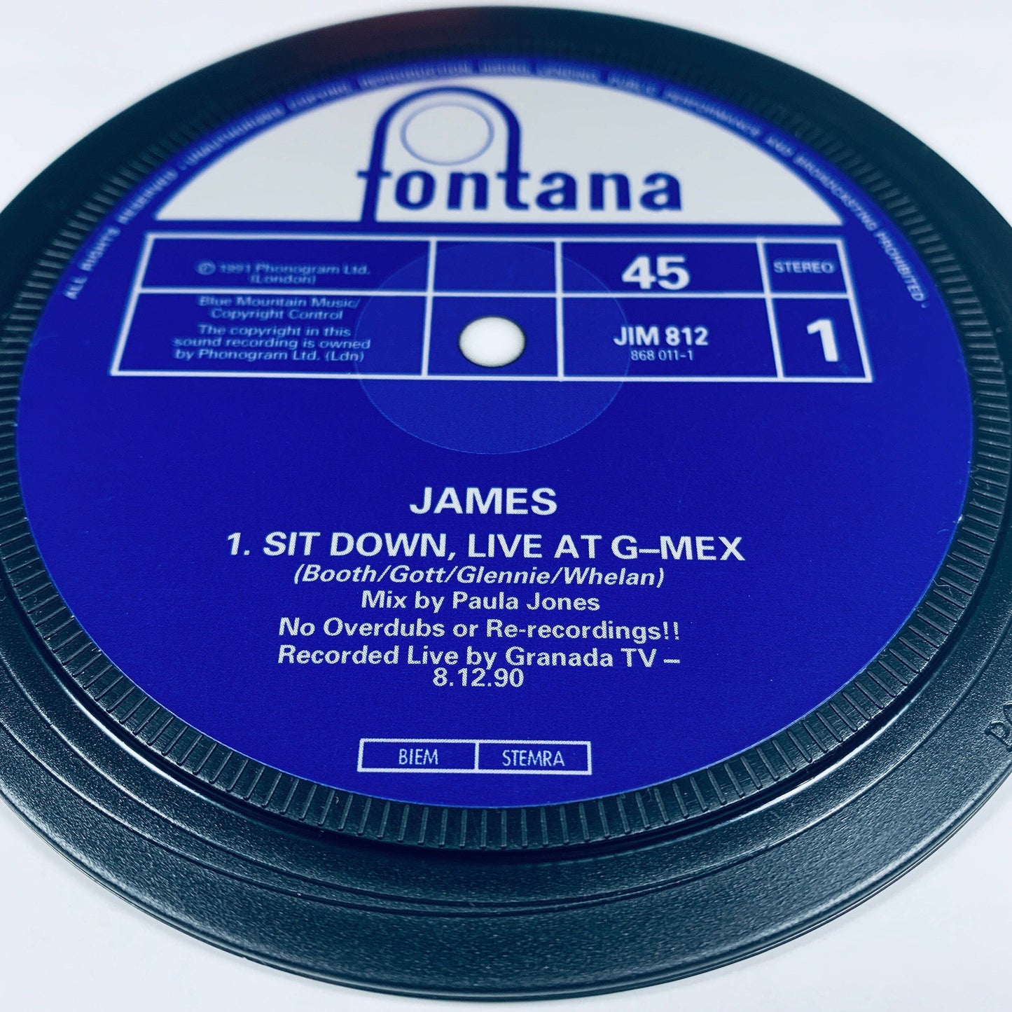 Manchester record label coasters - Oasis, Stone Roses.