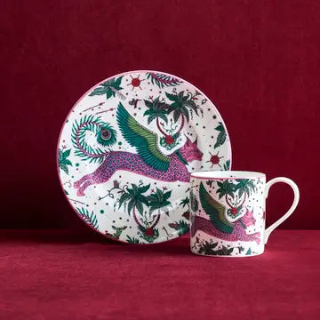 Emma Shipley Fine Bone China Lynx Side Plate 3