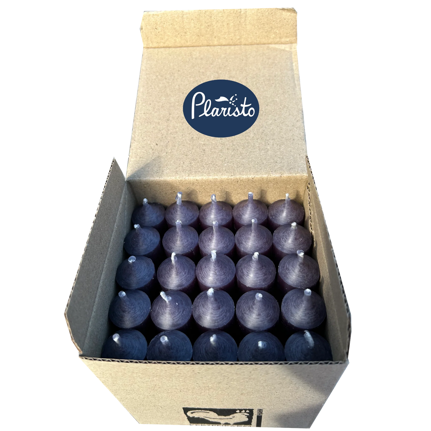 Anthracite, Short 4"/10cm Dinner Candles