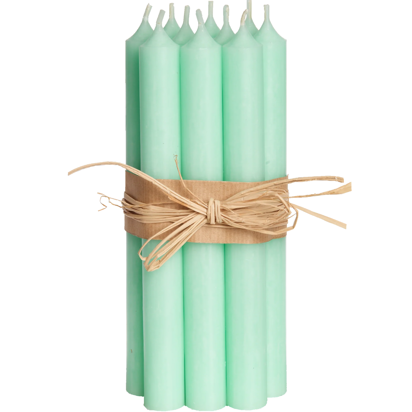 Mint Tall Dinner Candle 10"Tall