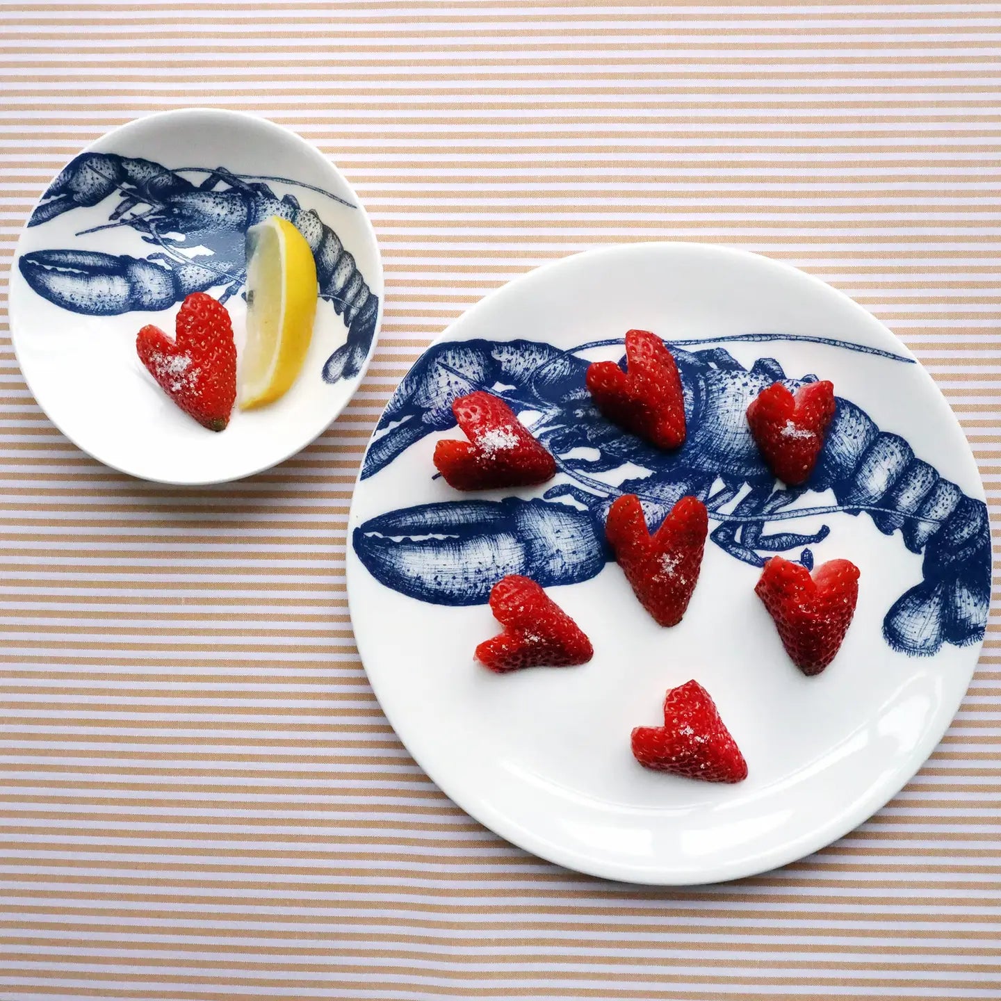Bone China Lobster Side Plate - Cream Cornwall