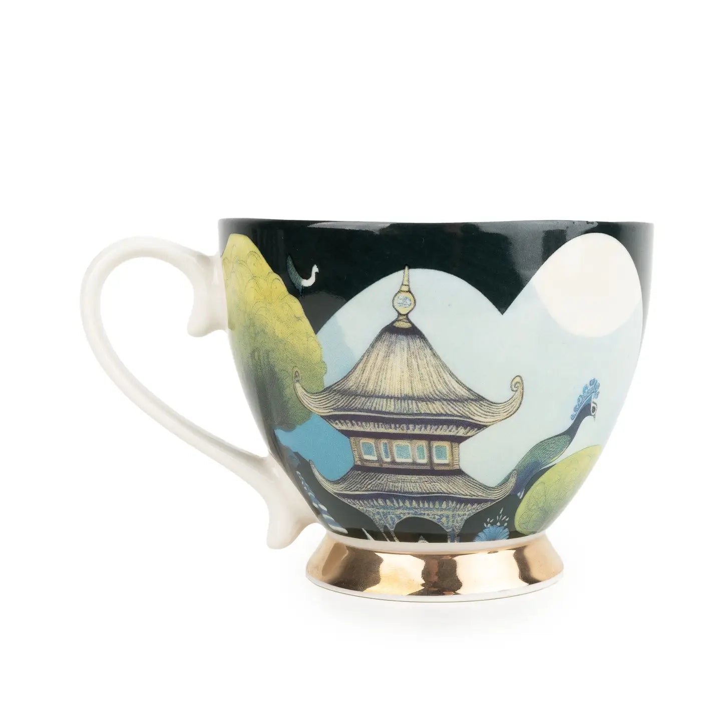 Gold Footed Mug -Bukhara - Silk Road Collection
