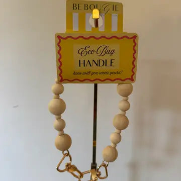 Eco Bag Interchangeable Handle Wooden Bead