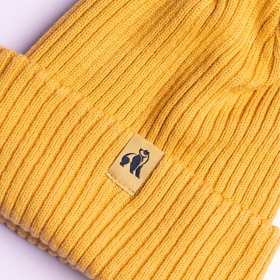 Organic Cotton Beanie Mustard
