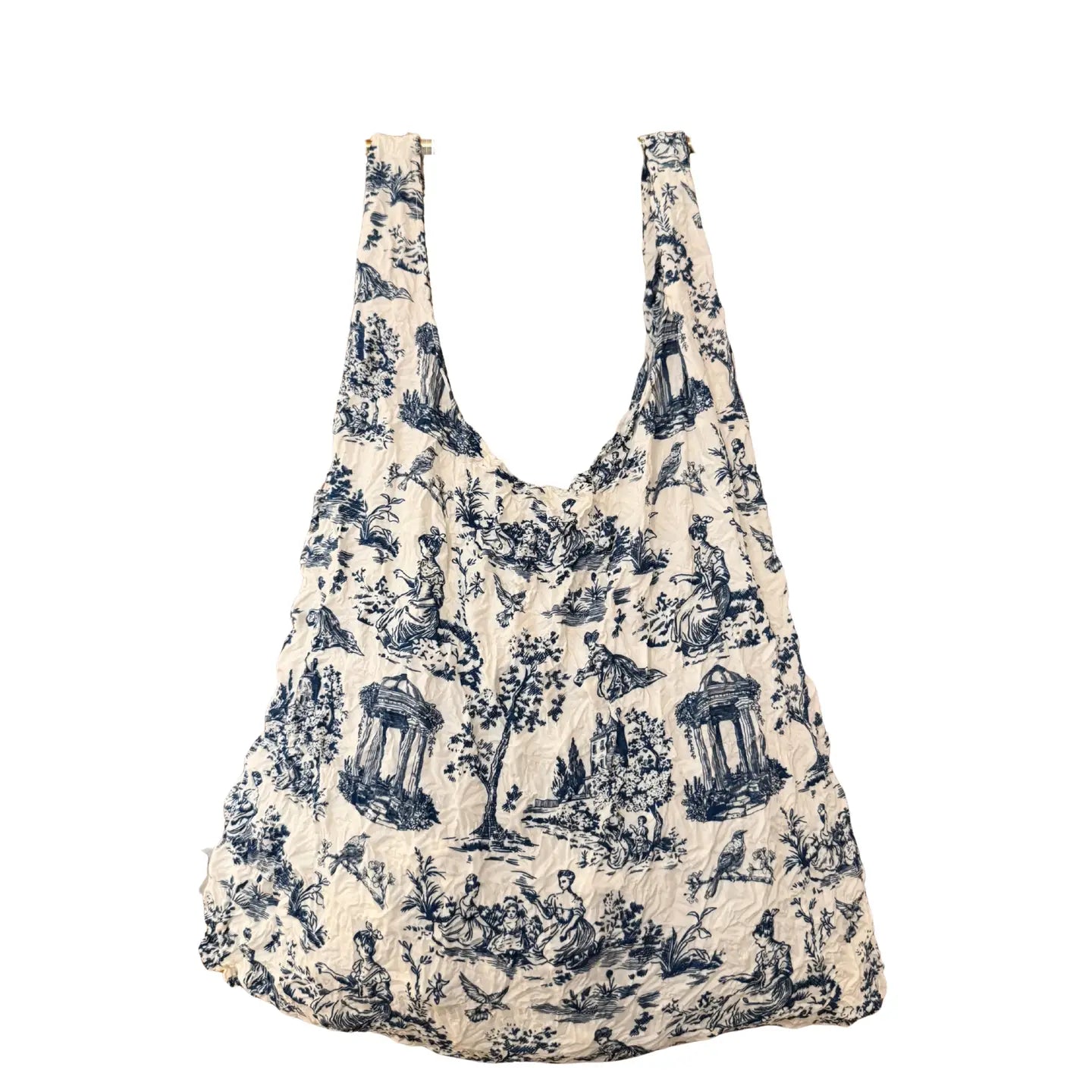 Toile De Joy Tote Bag - Sustainable Foldable Shopping Bag – Japanese Shibori Design, 10kg Capacity