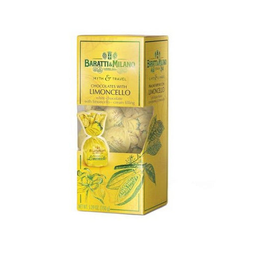 Baratti & Milano Limoncello Chocolates – Italian White Chocolate Pralines Box - 150g 1