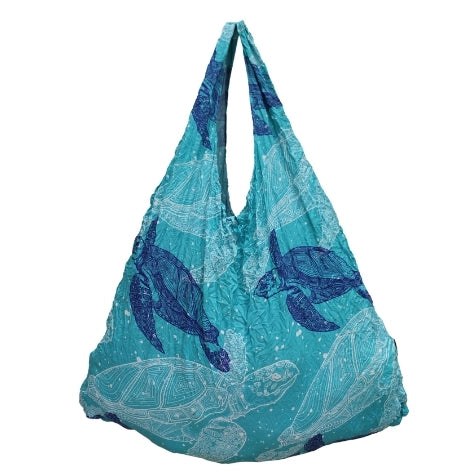 Blue Ocean Turtle - Sustainable Foldable Shopping Bag
