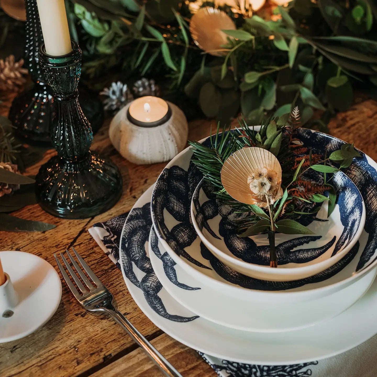 Bone China Crab Pasta Bowl 4