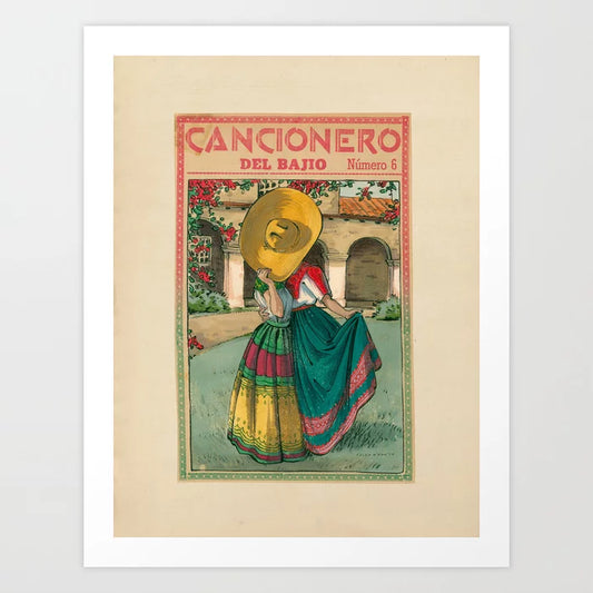 "Cancionero Del Bajio" Print By Felix d'Eon - 13" x 19" Unframed