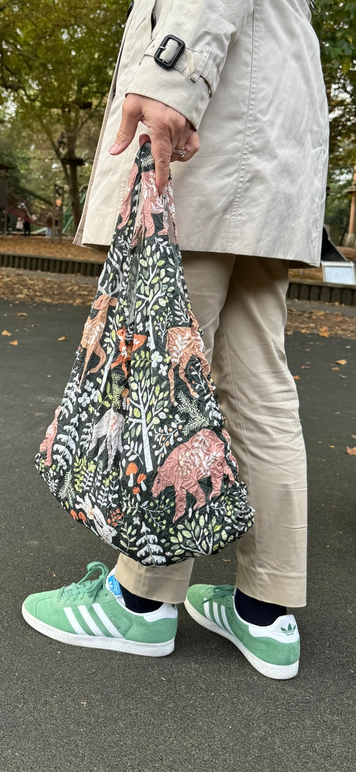 Deer And Bear - Sustainable Foldable Shopping Bag - Carry