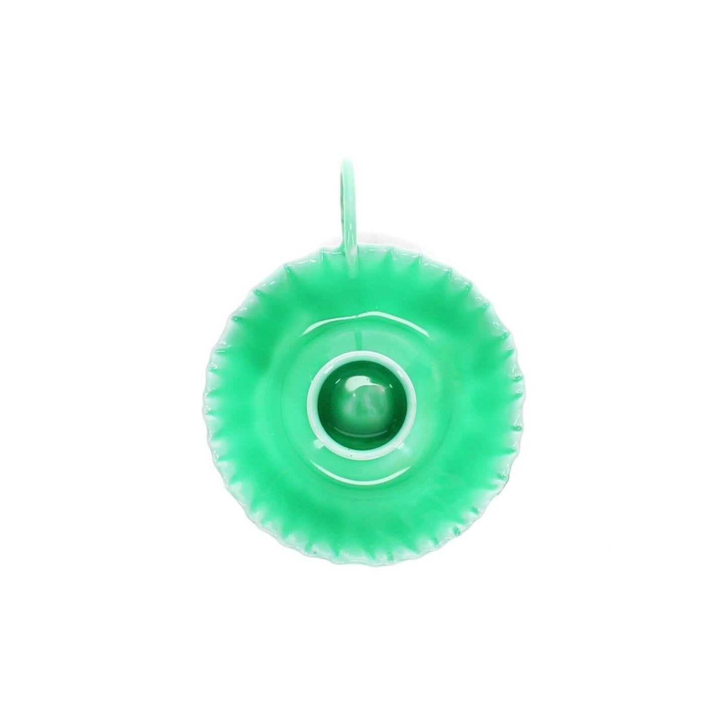 Enamel Chamberstick Candle Holder - Green 3