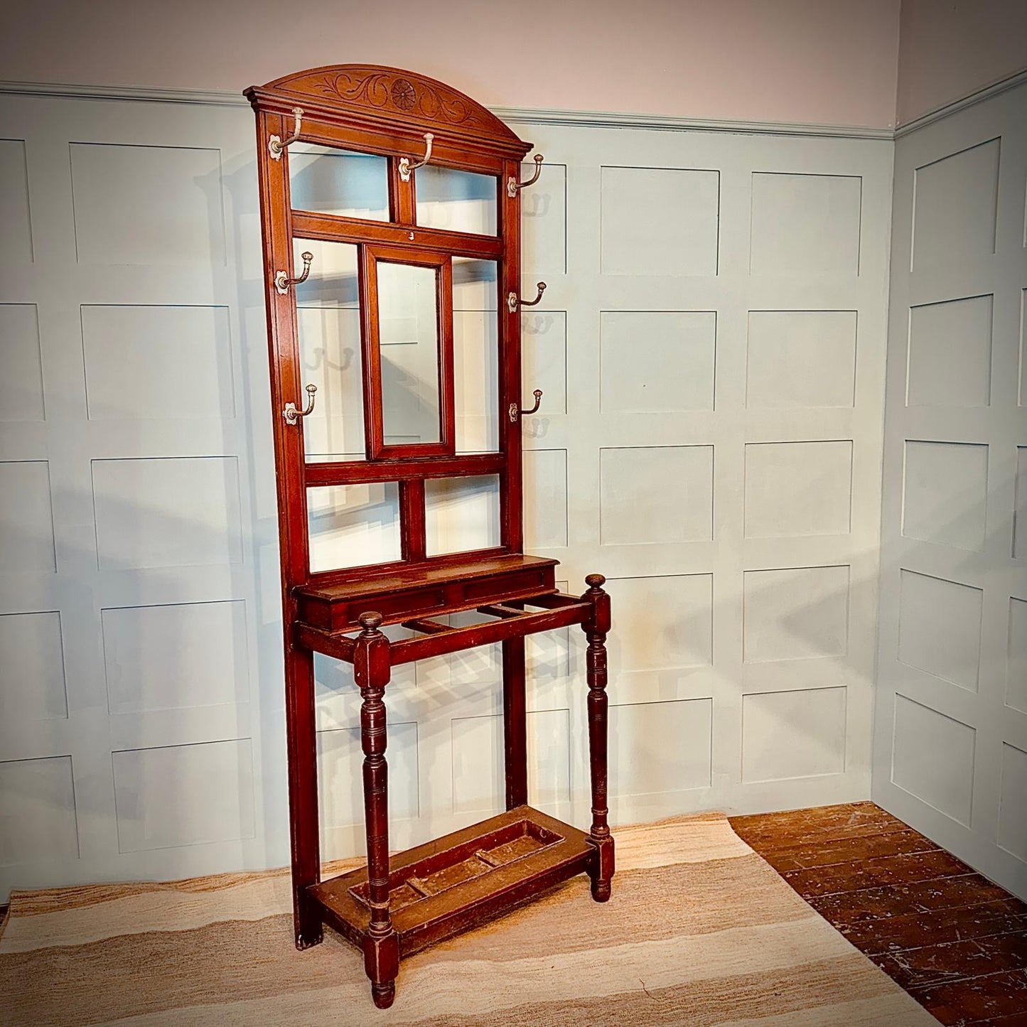 Early 20th Century Oak Hallstand