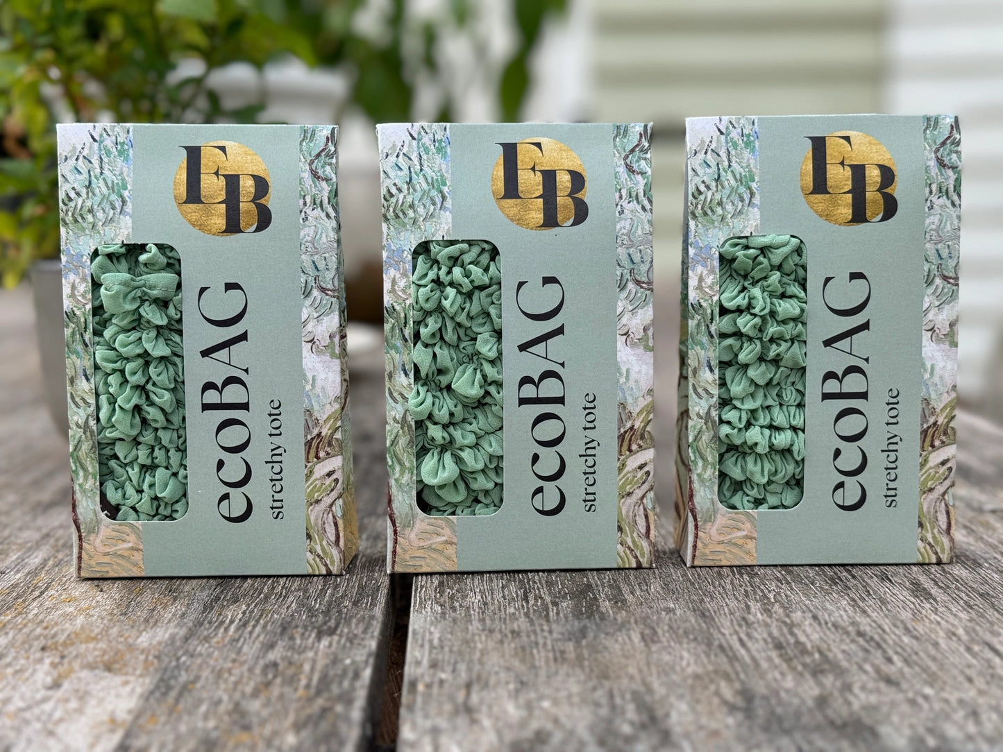French Green - Sustainable Foldable Shopping Bag - pack