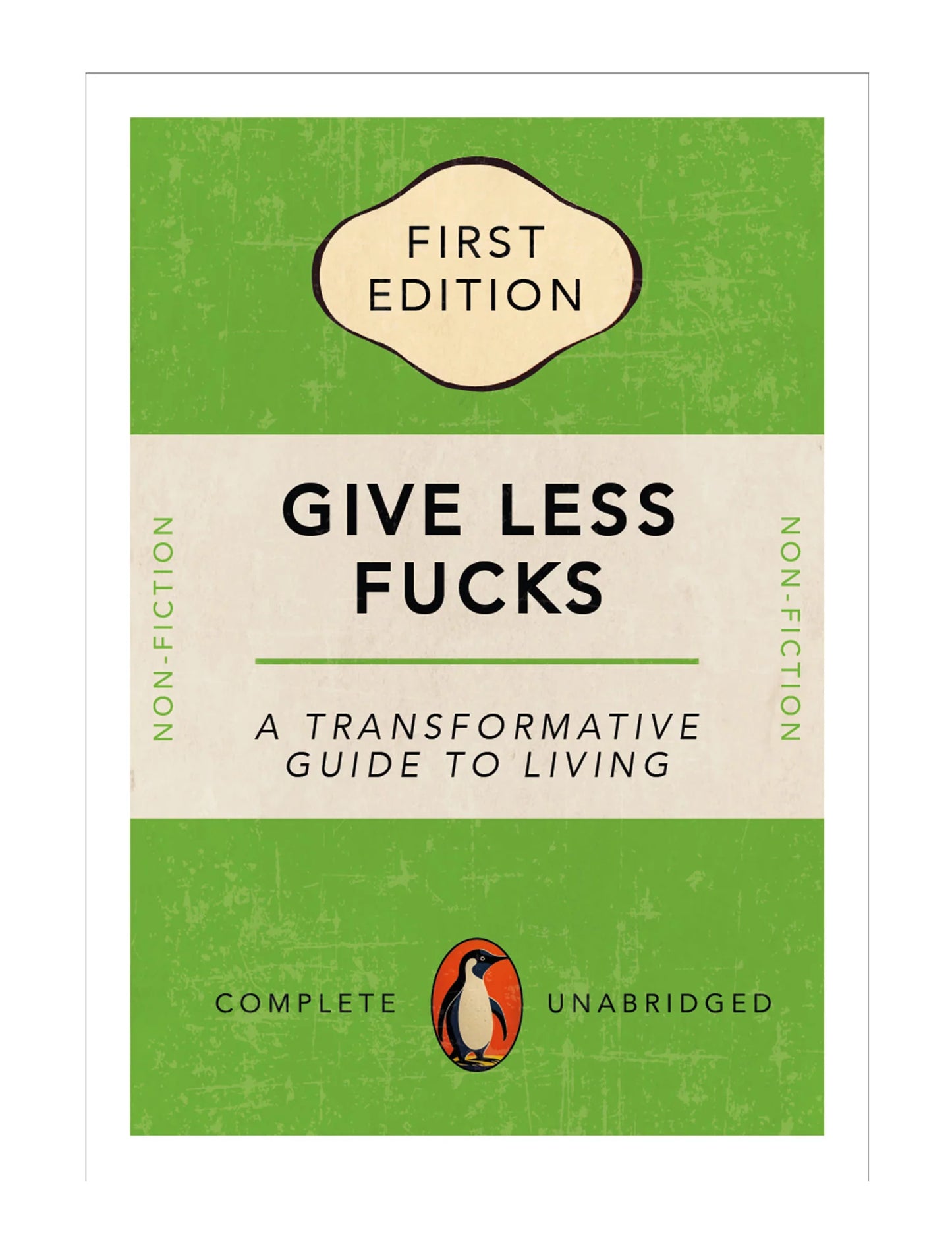 A4 " Give Less Fucks " Poster