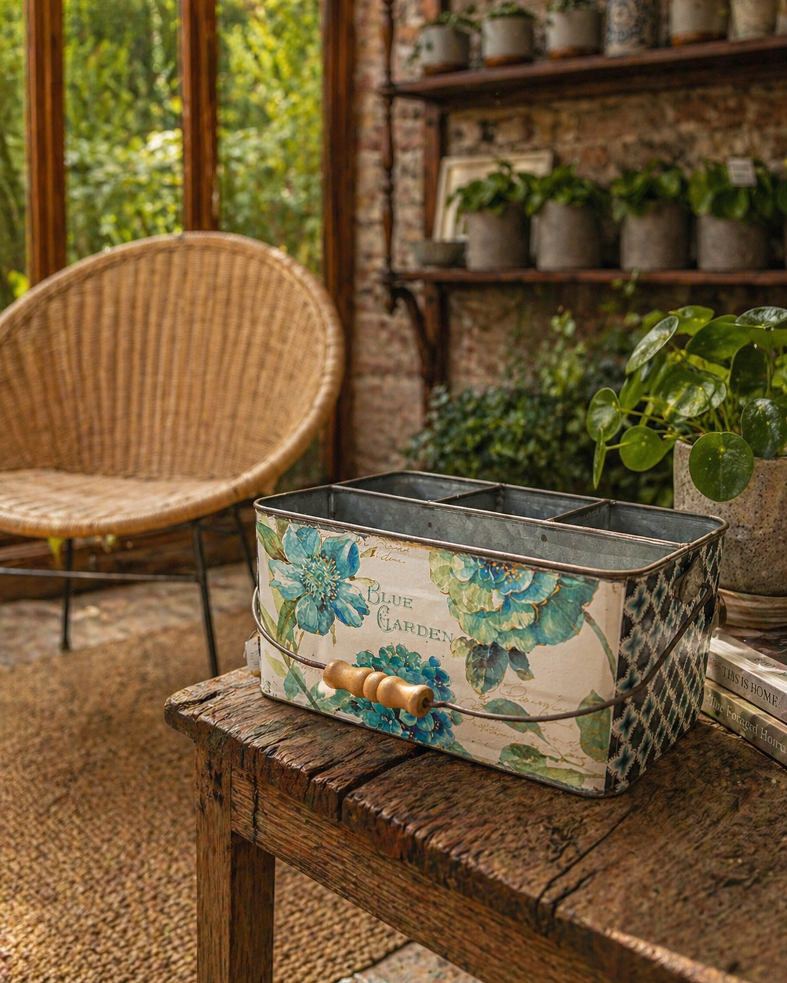 Blue Bird Rectangle Trug