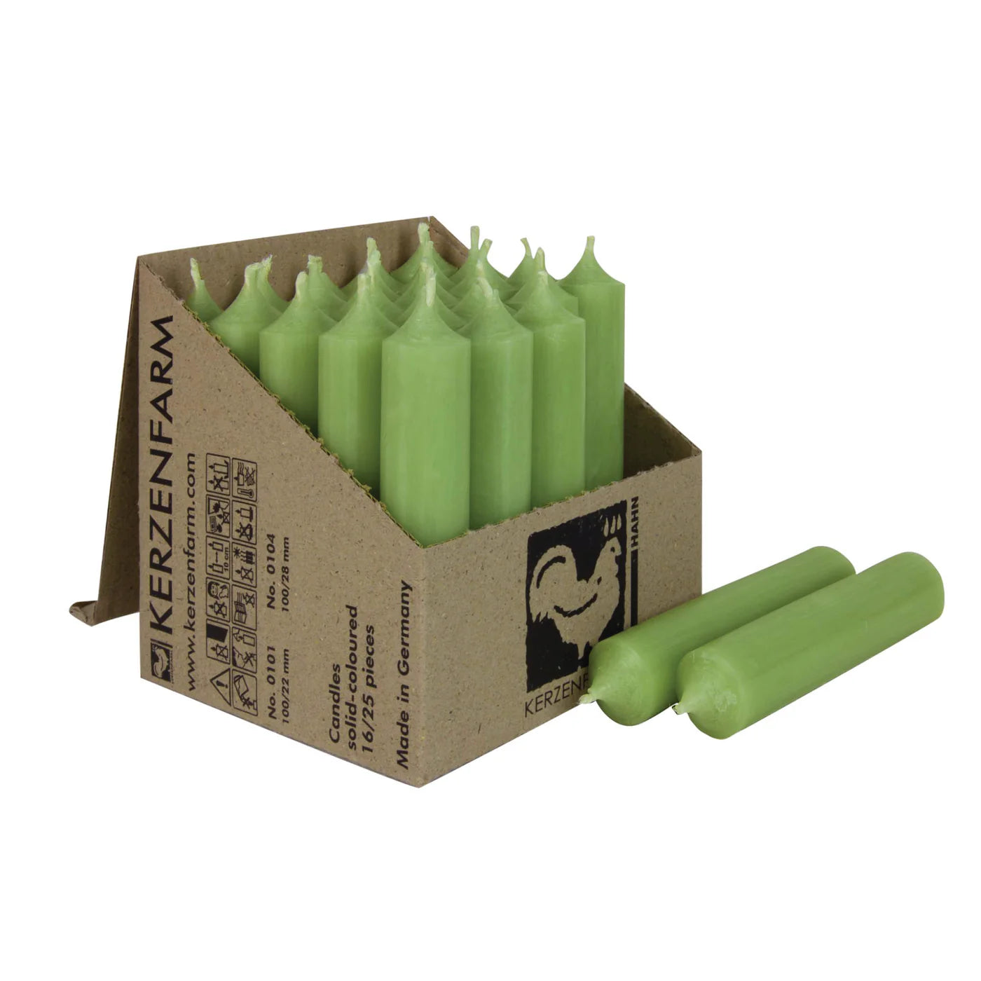 Jade Short 4" Dinner Candles 3