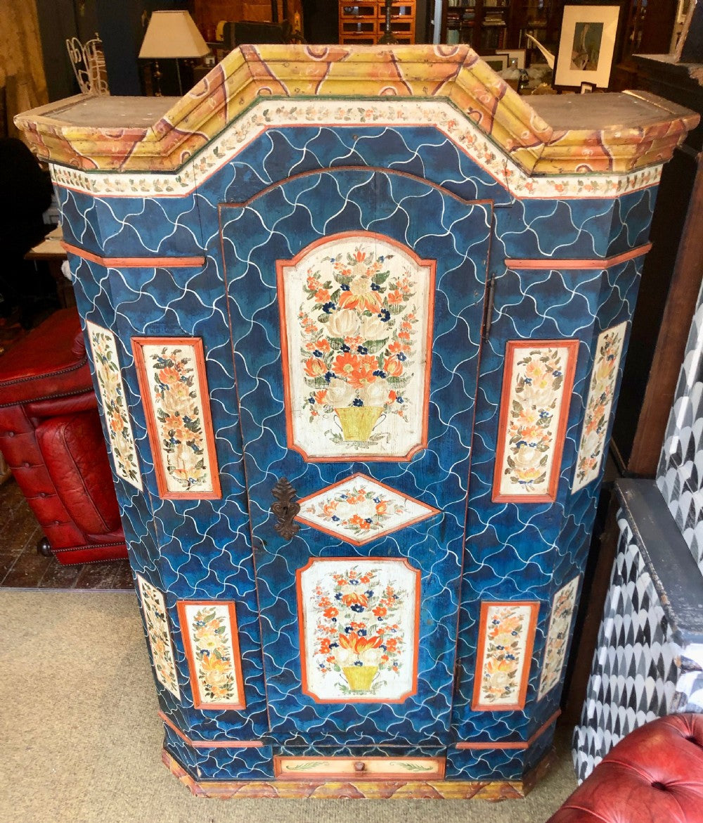 Austro Hungarian Empire Marriage Armoire from Bohemia. circa 1820