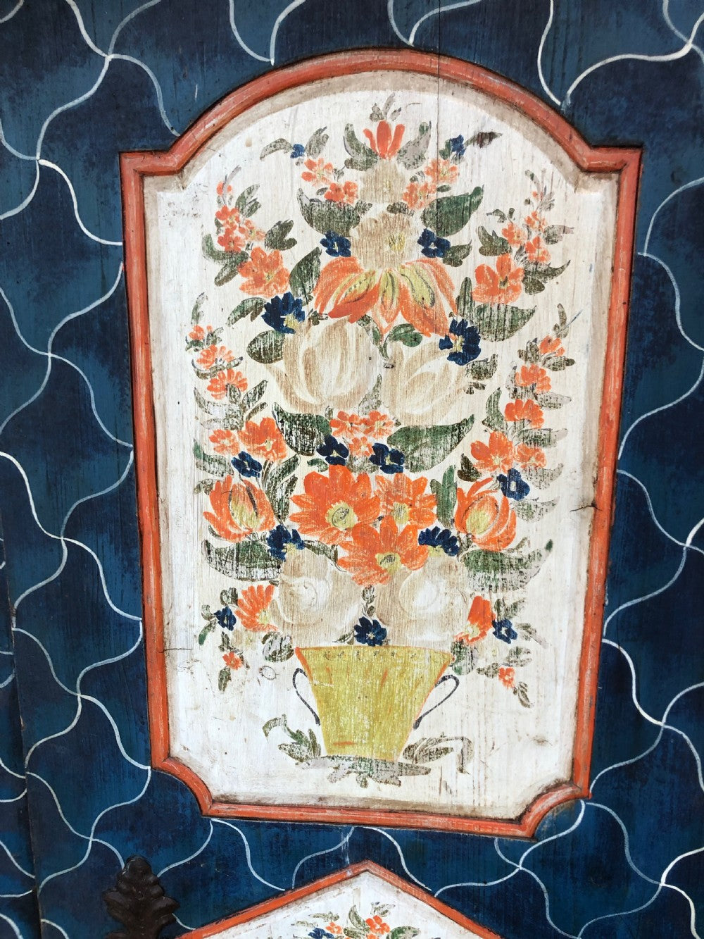 Austro Hungarian Empire Marriage Armoire from Bohemia. circa 1820
