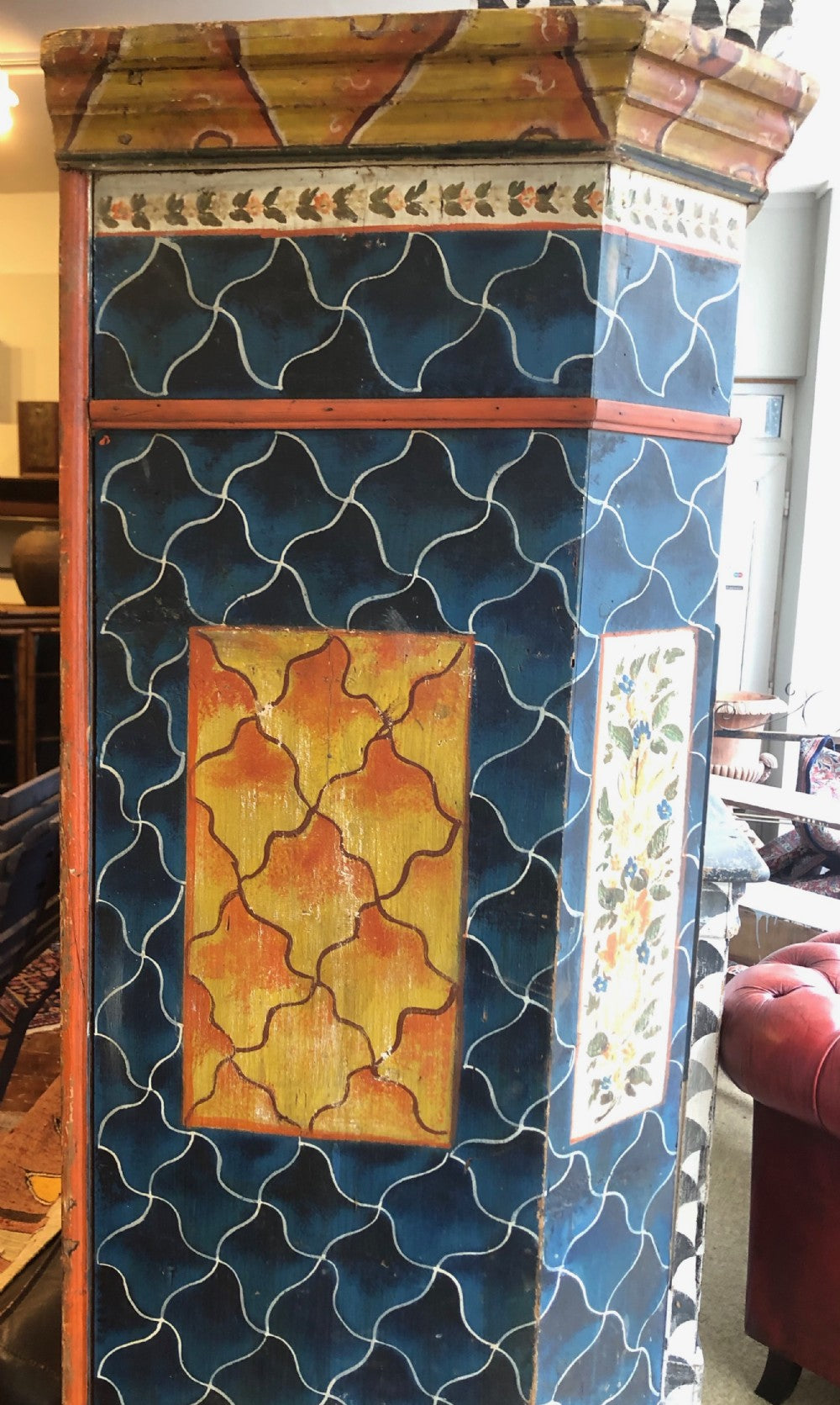 Austro Hungarian Empire Marriage Armoire from Bohemia. circa 1820