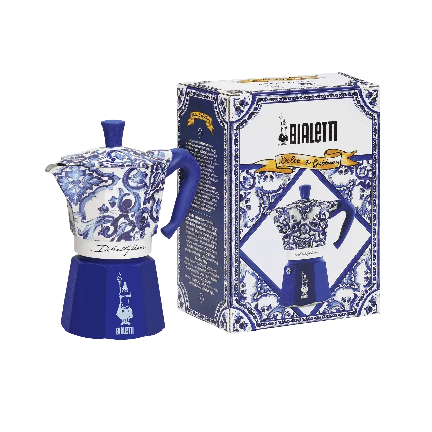 Moka Express Bialetti Dolce&Gabbana - Mediterrean Blue - 6 cup Pack 2