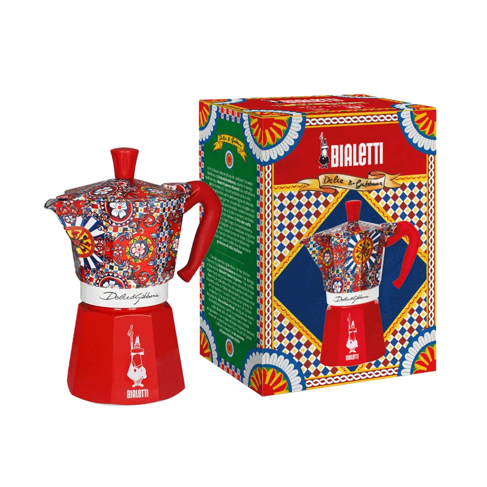 Moka Express Bialetti Dolce&Gabbana - Sicilian Cart - 6 cup Pack