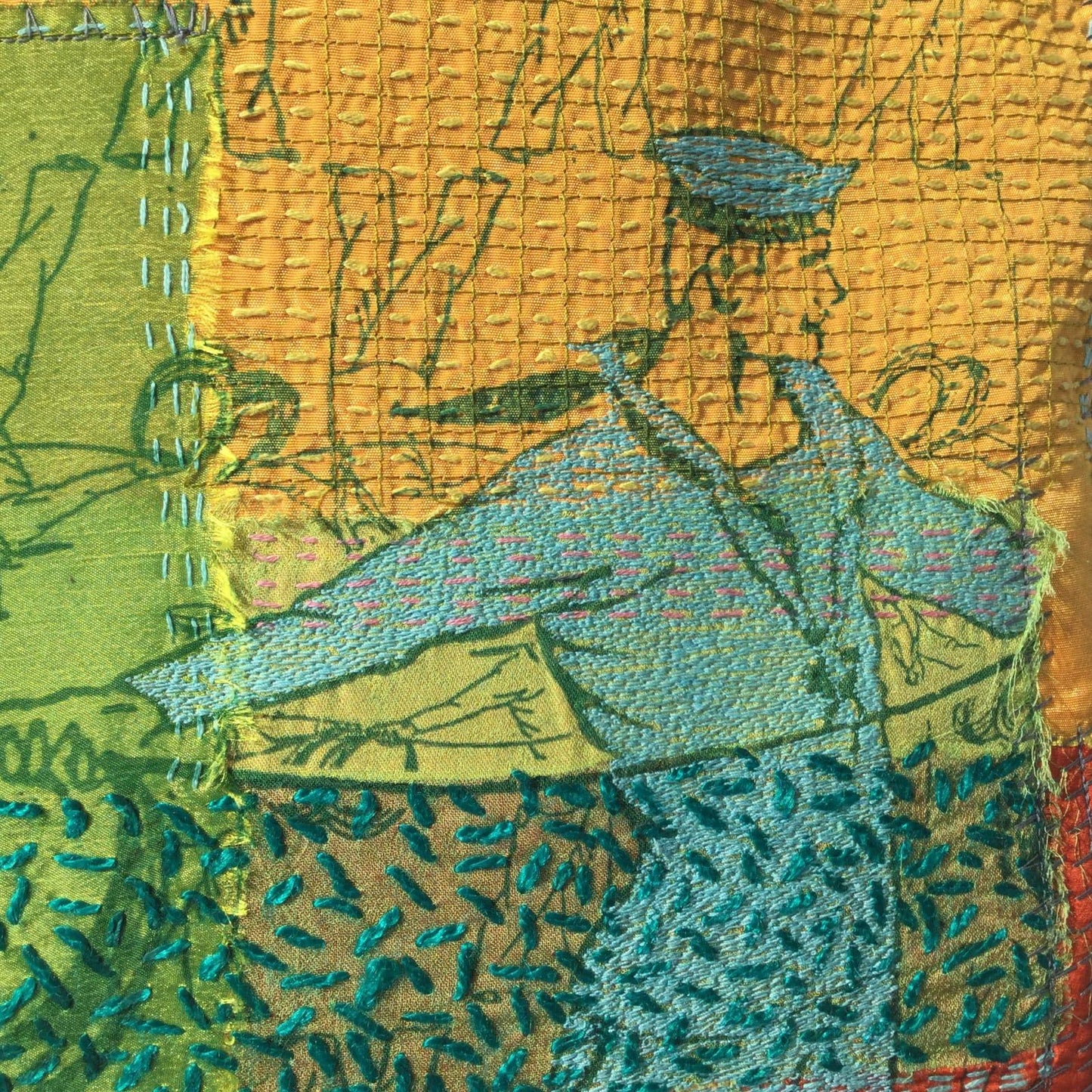 Muilticolour Sailor Boy Cushion 46cm x 46cm close up
