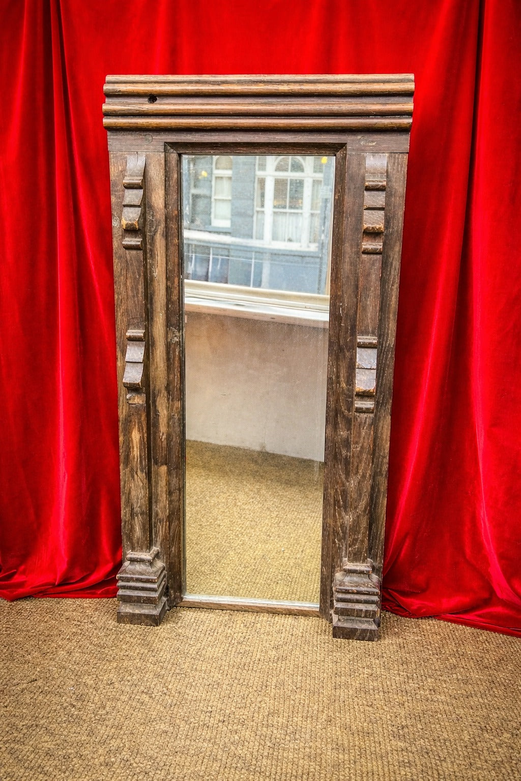 Oak_Panel_Mirror_25x71cm_-_Solid_Oak_Frame_Deja_Vu_St_Leonards