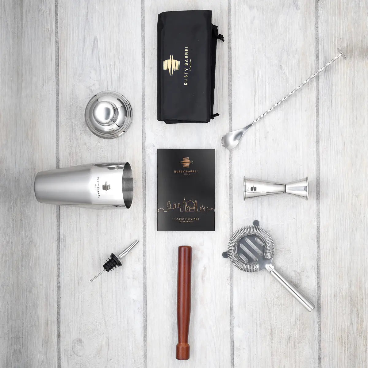 Rusty Barrel Mayfair Cocktail Making Set 3