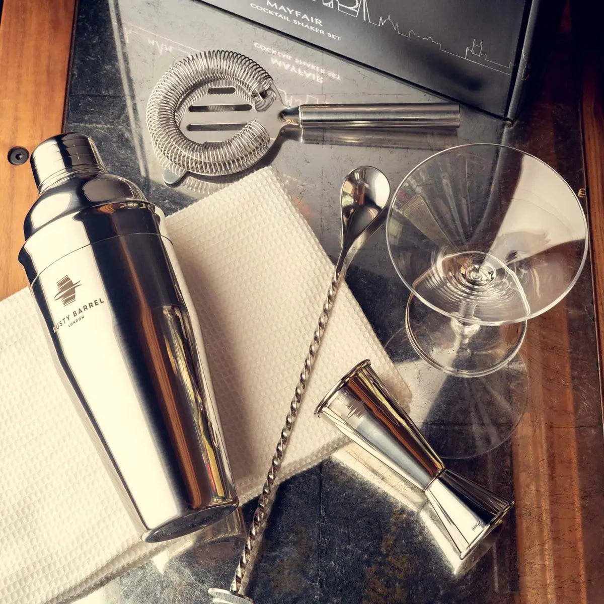Rusty Barrel Mayfair Cocktail Making Set 4