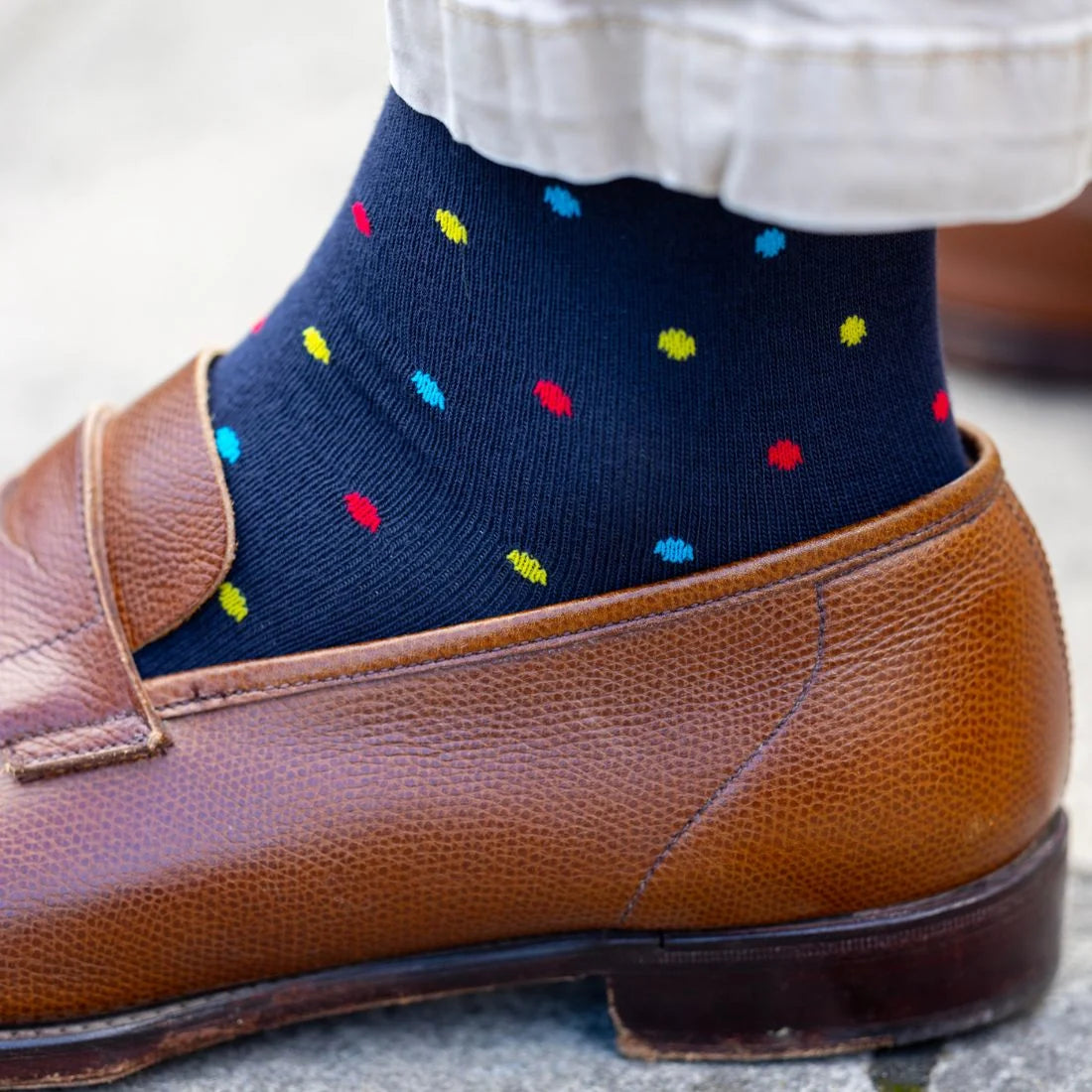 Multi Spotted Bamboo Socks 7-11