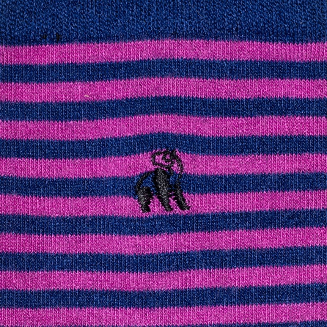 Rich Pink Narrow Striped Bamboo Socks 7-11