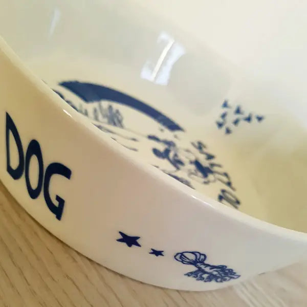 Salty Old Sea Dog - Dog Bowl Side