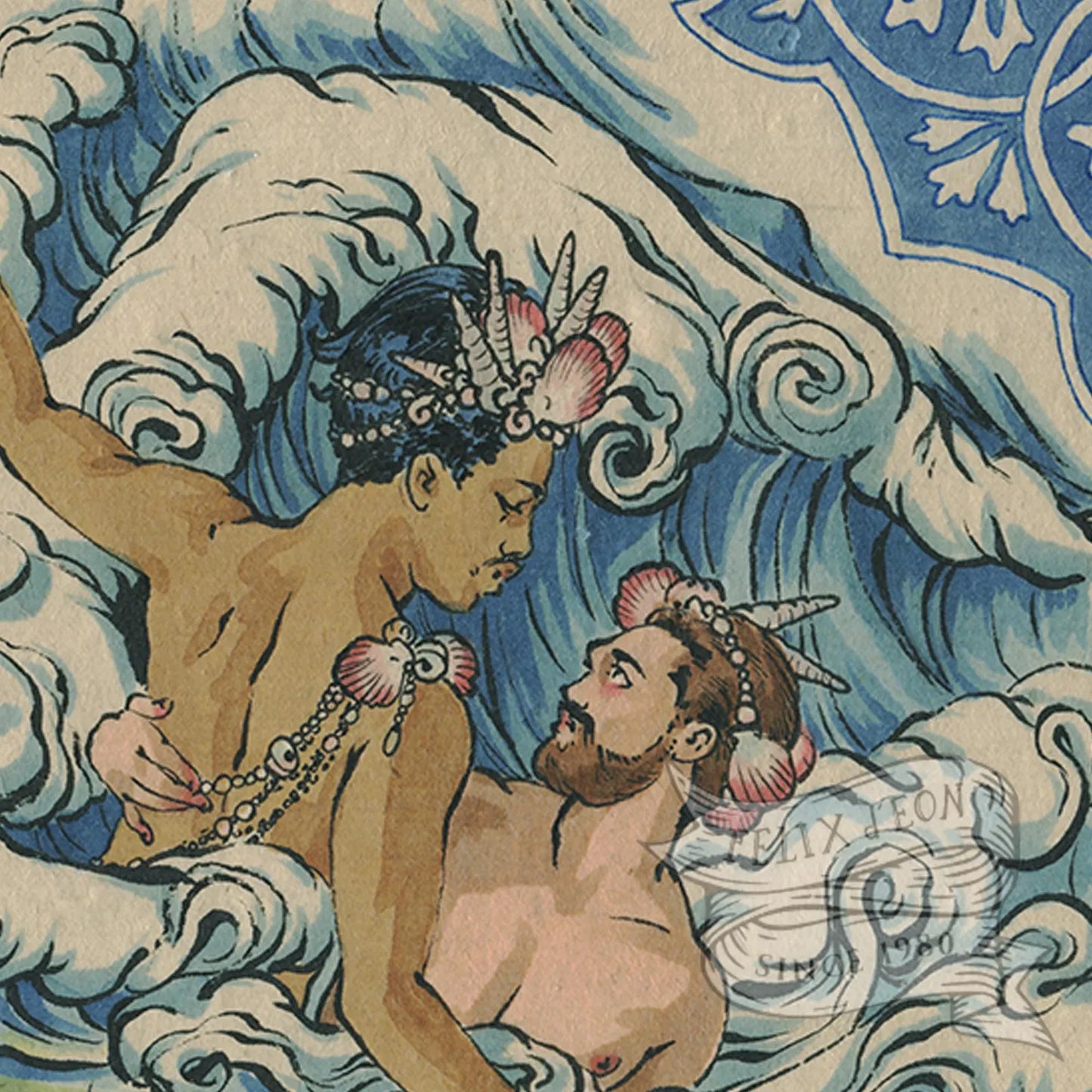 "Sea Princes" - Print By Felix d'Eon close up 1