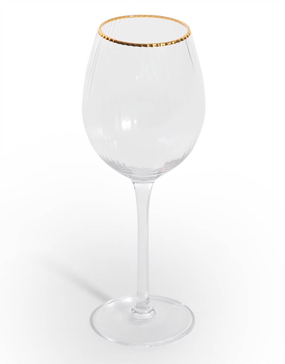 Set of 6 Gold-Rimmed Wine Glasses 2