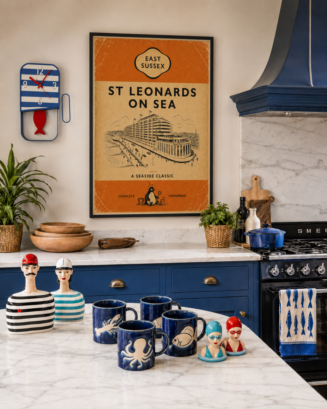 St Leonards on Sea — A Seaside Classic Poster in situ