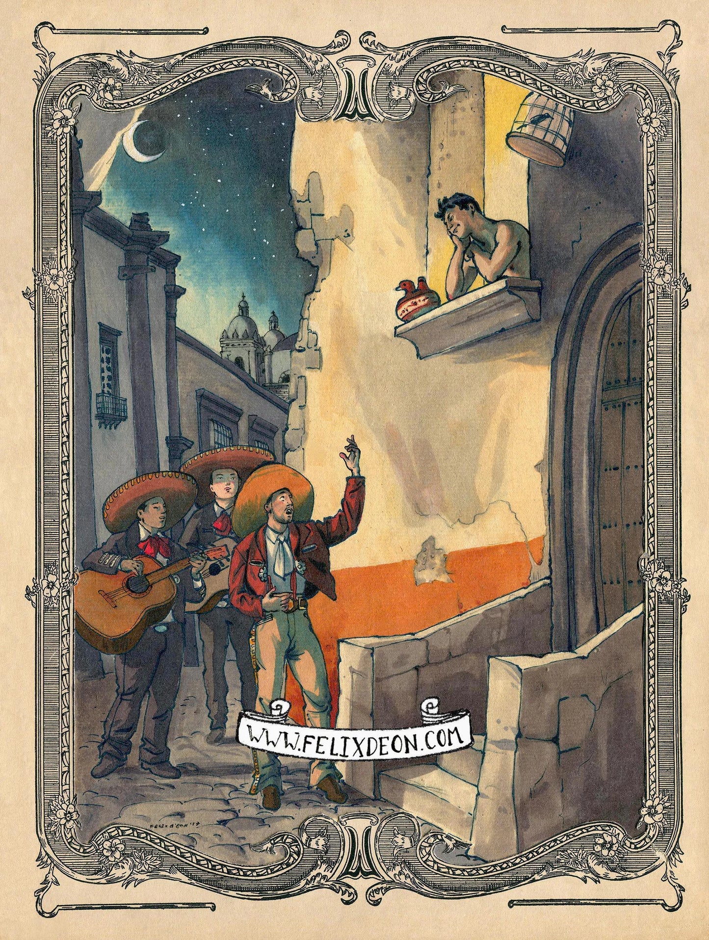 "The Serenata" - Print By Felix d'Eon