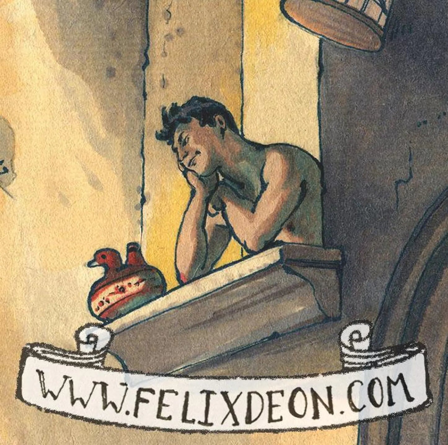 "The Serenata" - Print By Felix d'Eon close up 1