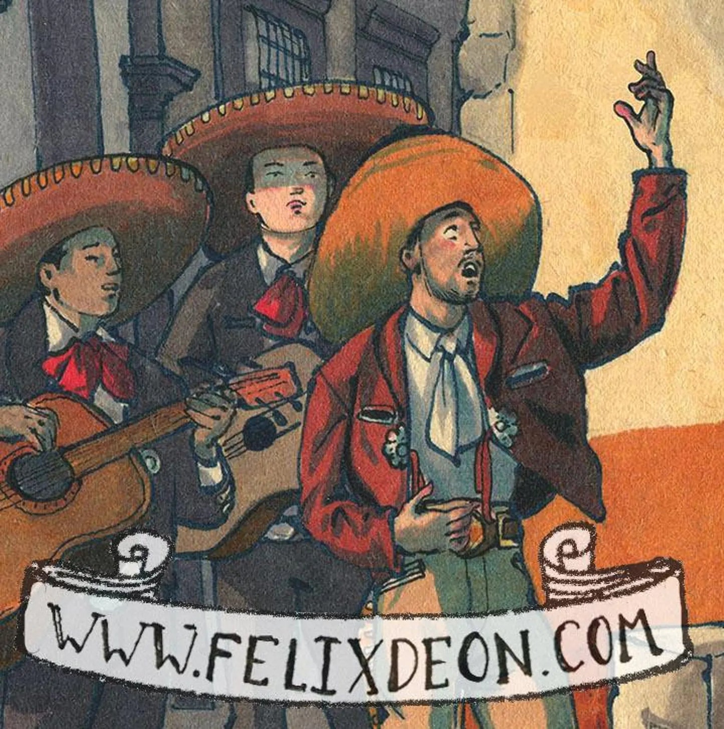 "The Serenata" - Print By Felix d'Eon close up 2