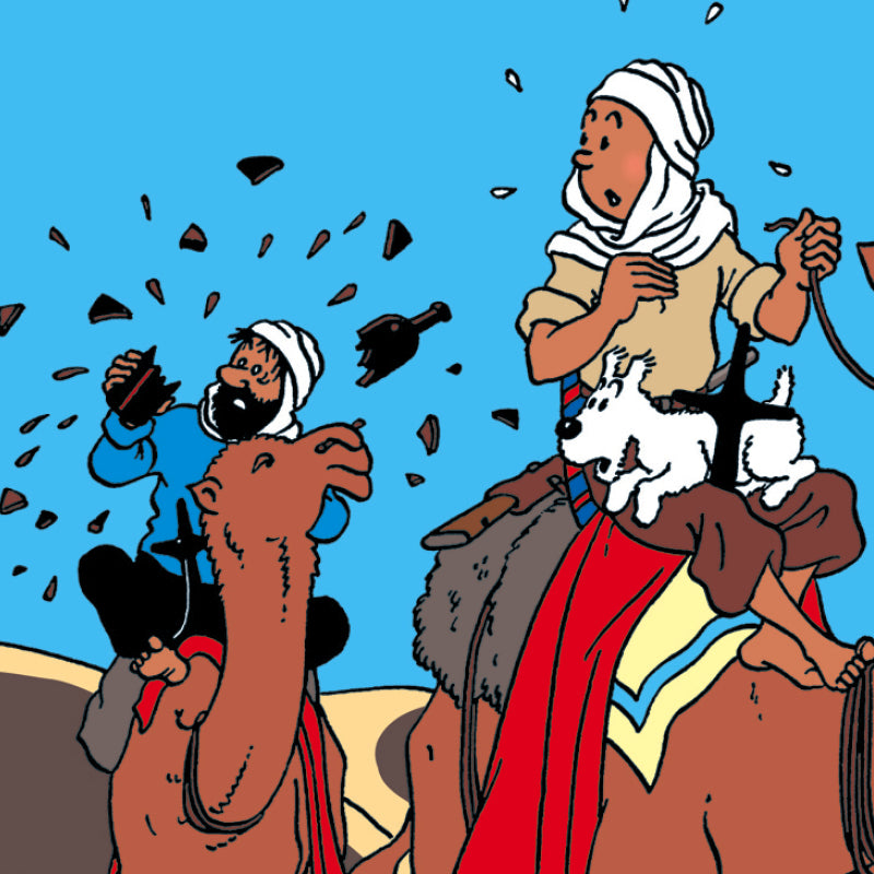 Tintin Book Cover "Le Crabe Aux Pinces D'or "2