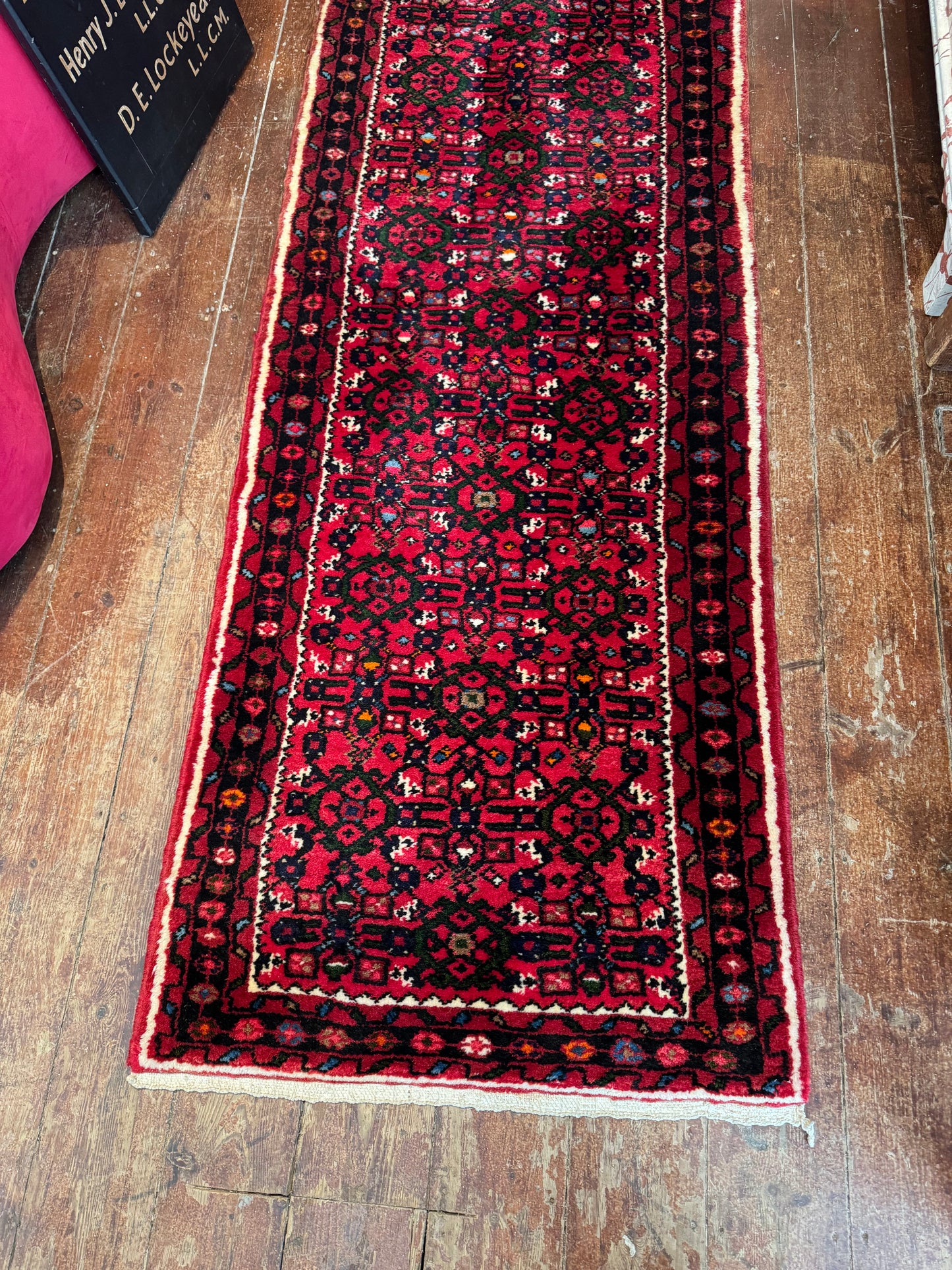 Vintage Persian Wool Runner – 290cm x 81cm 1