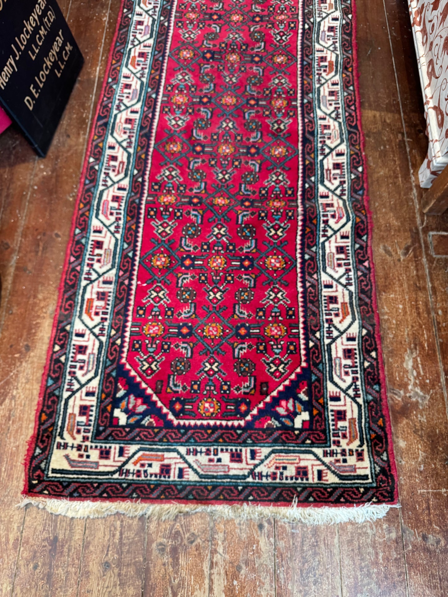 Vintage Persian Wool Runner – 290cm x 81cm 2