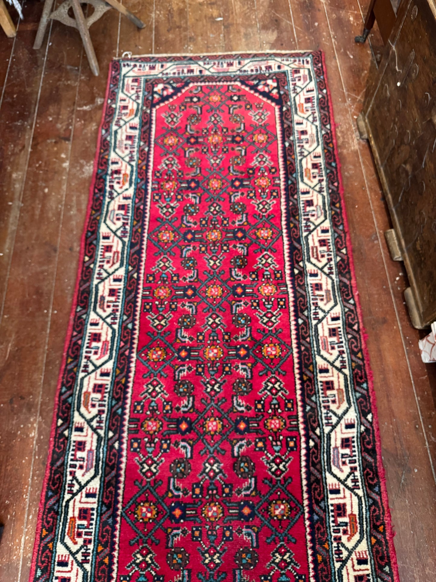 Vintage Persian Wool Runner – 290cm x 81cm 4